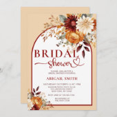 HERFST VRIJGEZELLENFEEST BLOEMBOOG KAART (Voorkant / Achterkant)