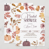 Herfst Vrijgezellenfeest, Boho Autumn Bride-to-be Kaart (Voorkant / Achterkant)