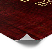 Herfst vrijgezellenfeest Bourgondië welkomstbord Poster (Hoek)