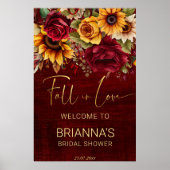 Herfst vrijgezellenfeest Bourgondië welkomstbord Poster (Voorkant)