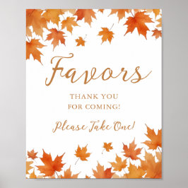 Herfst Vrijgezellenfeest Favors Poster