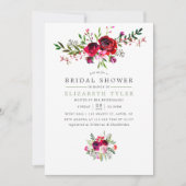 Herfst Vrijgezellenfeest Floral Uitnodiging (Voorkant)