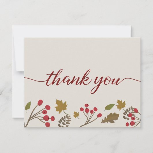 Herfst Vrijgezellenfeest Hartelijk dank herfstblad (Voorkant)