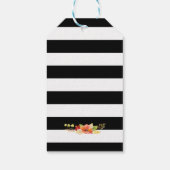 Herfst Vrijgezellenfeest herfst Floral Hartelijk d Cadeaulabel (Achterkant)