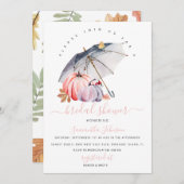 Herfst Vrijgezellenfeest Invite, Pumpkin Invite, h Kaart (Voorkant / Achterkant)