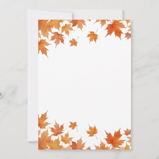 Herfst Vrijgezellenfeest Kaart (Achterkant)