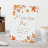 Herfst Vrijgezellenfeest Mimosa Bar Reclamebord Met Voetstuk (Insitu)