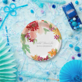 Herfst Vrijgezellenfeest Moderne Waterverf Herfst  Papieren Bordje (Feest)