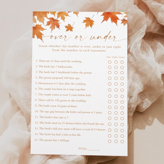 Herfst Vrijgezellenfeest over of onder het spel (Creator heeft geüpload)