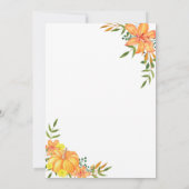 Herfst Vrijgezellenfeest pompoen Kaart (Achterkant)