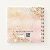 Herfst vrijgezellenfeest pompoen roos  notitieboek (Achterkant)