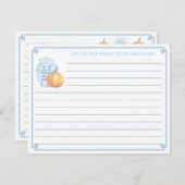 Herfst Vrijgezellenfeest pompoenadvies voor bride Kaart (Voorkant / Achterkant)