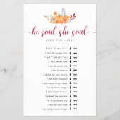 Herfst Vrijgezellenfeest Pumpkin zei dat ze Game z Flyer (Voorkant)