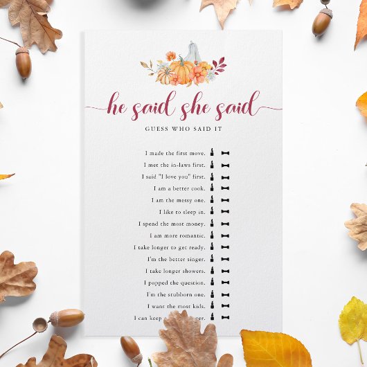 Herfst Vrijgezellenfeest Pumpkin zei dat ze Game z Flyer