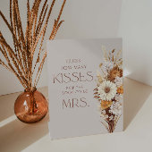 Herfst Vrijgezellenfeest raad eens hoeveel kussen Reclamebord Met Voetstuk