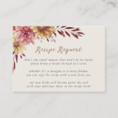 Herfst Vrijgezellenfeest van wilde bloemen Ontvang Informatiekaartje (Voorkant)