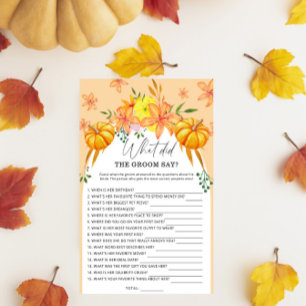 Herfst Vrijgezellenfeest - Wat zei de bruidegom sp
