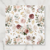 Herfst Vrijgezellenfeest | Waterverf Floral Gift L Bedankjes Labels (Achterkant)