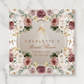 Herfst Vrijgezellenfeest | Waterverf Floral Gift L Bedankjes Labels (Voorkant)