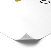 Herfst vrijgezellenfeest Waterverf Pompoen Poster (Hoek)