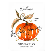 Herfst vrijgezellenfeest Waterverf Pompoen