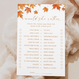 Herfst Vrijgezellenfeest zou ze liever spel