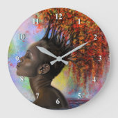 Herfst Vrouw Wandklok (Voorkant)