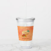 Herfst Vruchten Acryl Drinkbeker (Voorkant)