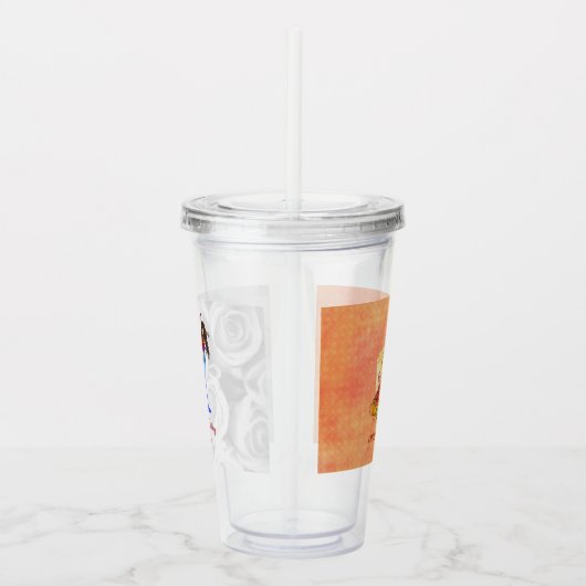 Herfst Vruchten Acryl Drinkbeker (Rechts)