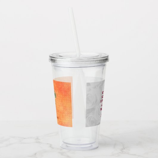 Herfst Vruchten Acryl Drinkbeker (Links)