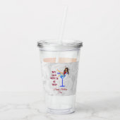 Herfst Vruchten Acryl Drinkbeker (Achterkant)