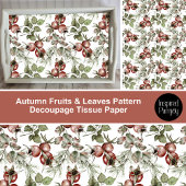 Herfst Vruchten en bladeren Decoupage Tissuepapier