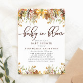 Herfst vult de Baby van de bloem in Baby shower Bl Kaart