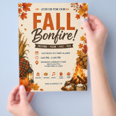 Herfst Vuurkorf Flyer (Hand)