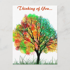 Herfst Waanzinnige Natuur Sluwe Bestemming Cadeaus Briefkaart