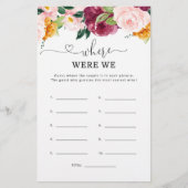 Herfst Waar waren we vrijgezellenfeest spel (Voorkant)