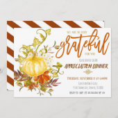 Herfst Waarderingsuitnodiging, Dankbaar Voor Jou Kaart (Voorkant / Achterkant)