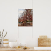 Herfst Wandelbrug Poster (Keuken)