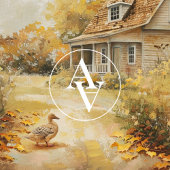 Herfst Wandelen Eend Schilderen Herfst Country Hou Poster