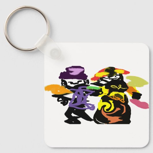 Herfst Wandelen liefde Sleutelhanger (Voorkant)
