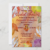 Herfst warme levendige Waterverf laat Vrijgezellen Kaart (Voorkant)