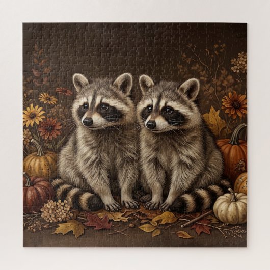 Herfst Wasberen Puzzel (Verticaal)