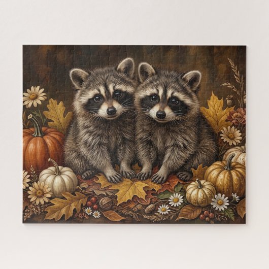 Herfst Wasberen Puzzel (Horizontaal)