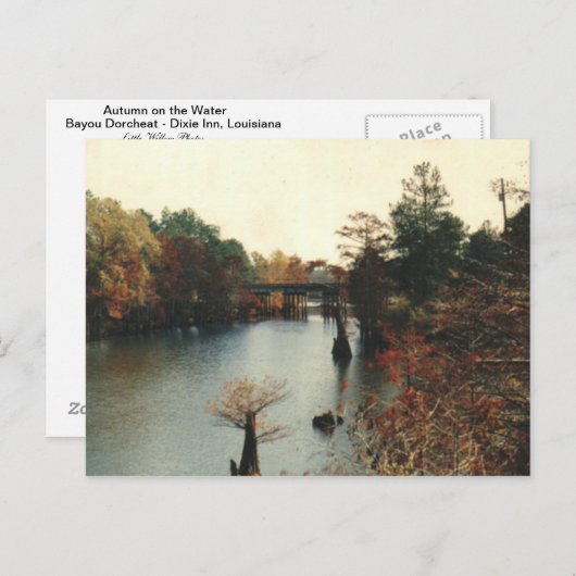 Herfst water - Briefkaart (Voorkant / Achterkant)