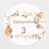 Herfst Waterdichte Labels, Valentijnsnaamlabels vo Labels (Design 2)