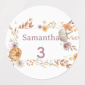 Herfst Waterdichte Labels, Valentijnsnaamlabels vo Labels (Design 1)