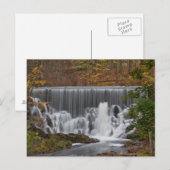Herfst Waterfall Briefkaart (Voorkant / Achterkant)