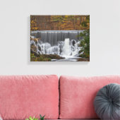 Herfst Waterfall Canvas Afdruk (Insitu (Woonkamer))