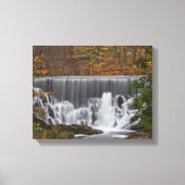 Herfst Waterfall Canvas Afdruk (Voorkant)