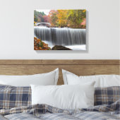 Herfst Waterfall Canvas Afdruk (Insitu (Slaapkamer))